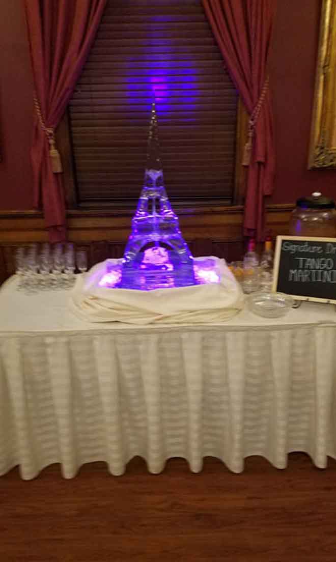 Martini table at The Corinthian Event Center.